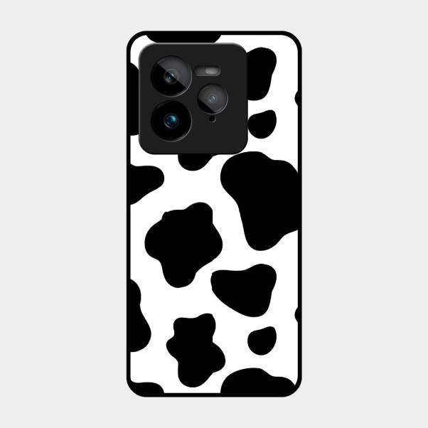 Cow Print Glass Phone Case And Cover For Realme Gt 7 Pro
