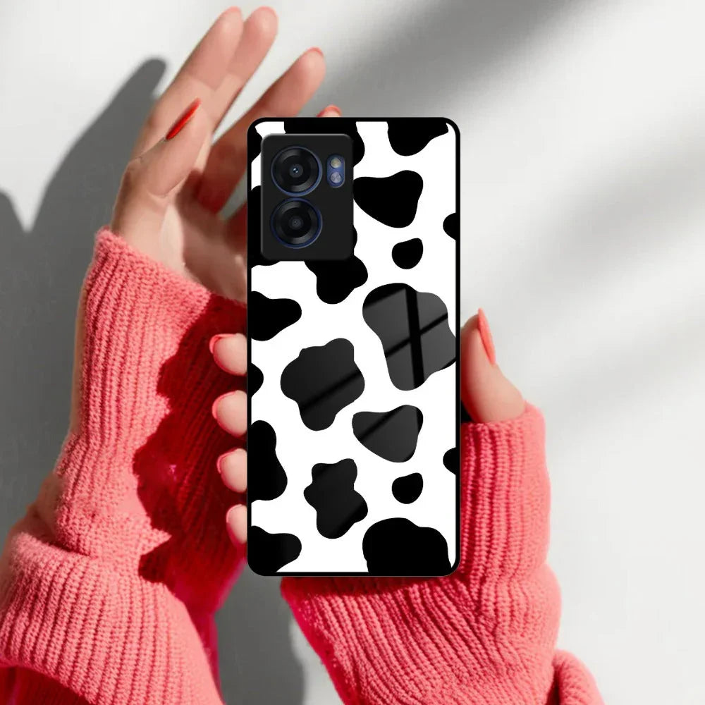 Cow Print Glass Phone Case And Cover For Realme/Narzo - ShopOnCliQ