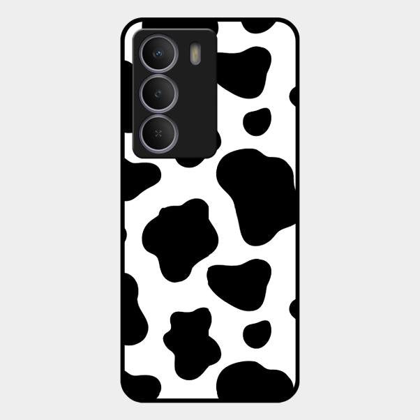 Cow Print Glass Phone Case And Cover For Realme P3 Lite 5G