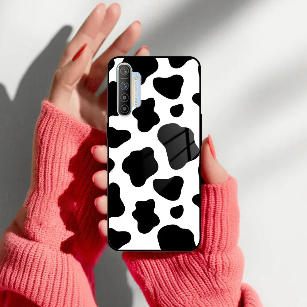 Cow Print Glass Phone Case And Cover For Realme/Narzo - ShopOnCliQ