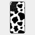Cow Print Glass Phone Case And Cover For Redmi Note 11T 5G