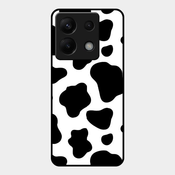 Cow Print Glass Phone Case And Cover For Redmi Note 13 Pro 5G