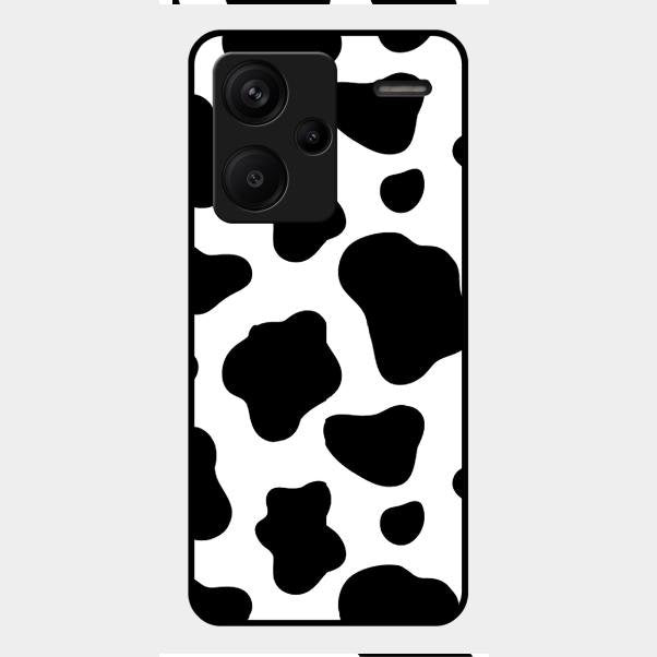 Cow Print Glass Phone Case And Cover For Redmi Note 13 Pro Plus 5G