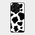 Cow Print Glass Phone Case And Cover For Redmi Note 14 5G