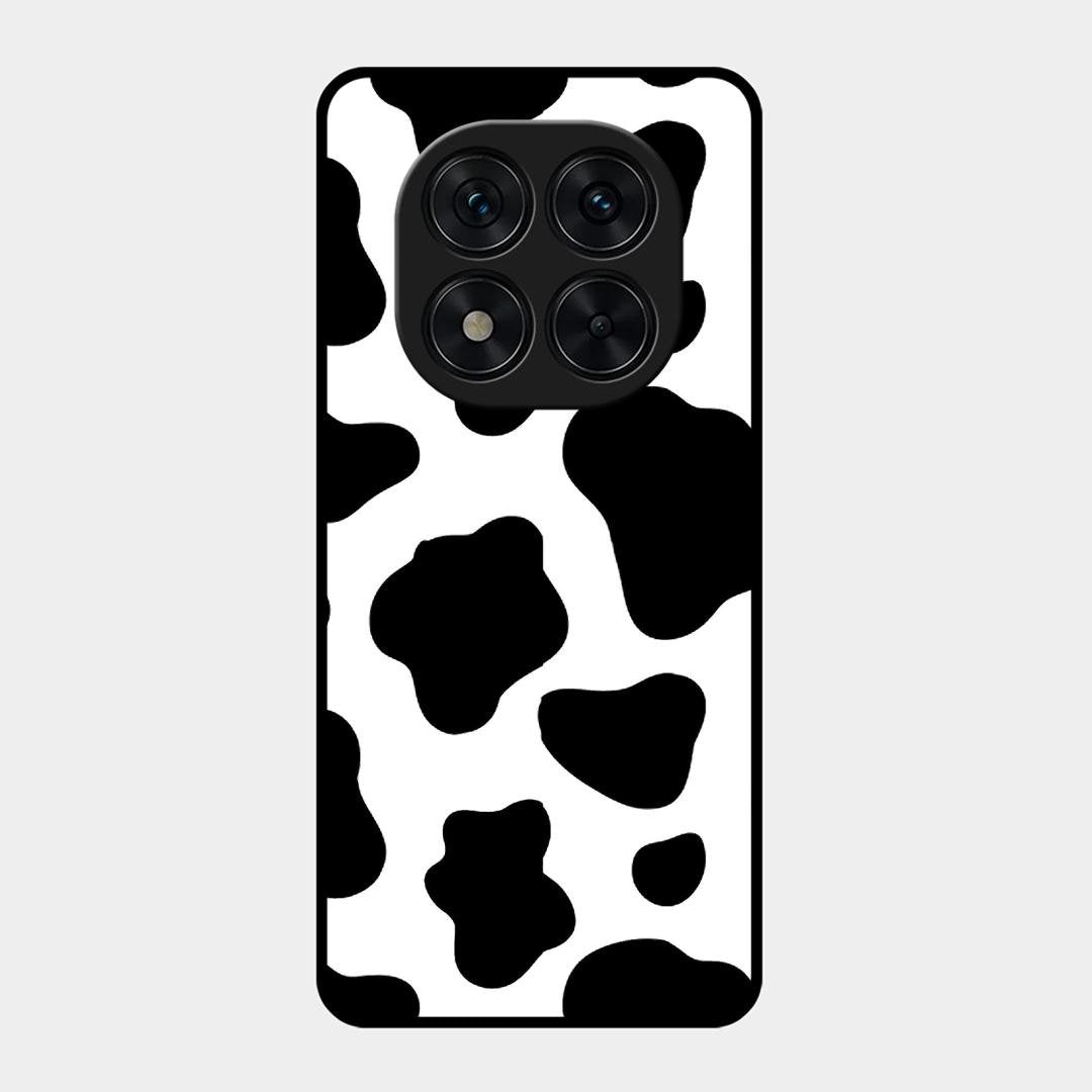 Cow Print Glass Phone Case And Cover For Redmi Note 15 Pro 5G