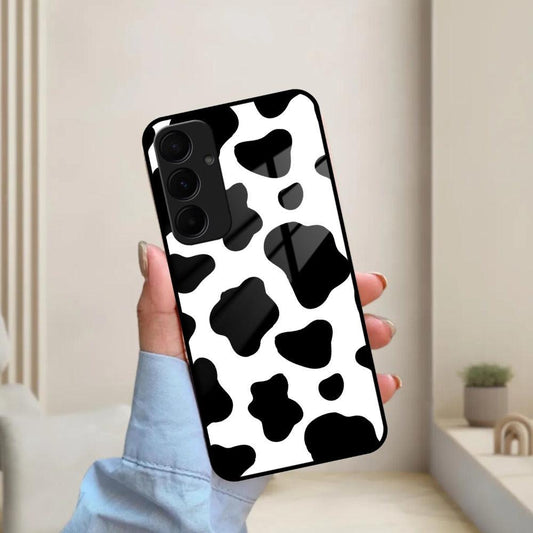 Cow Print Glass Phone Case And Cover For samsung