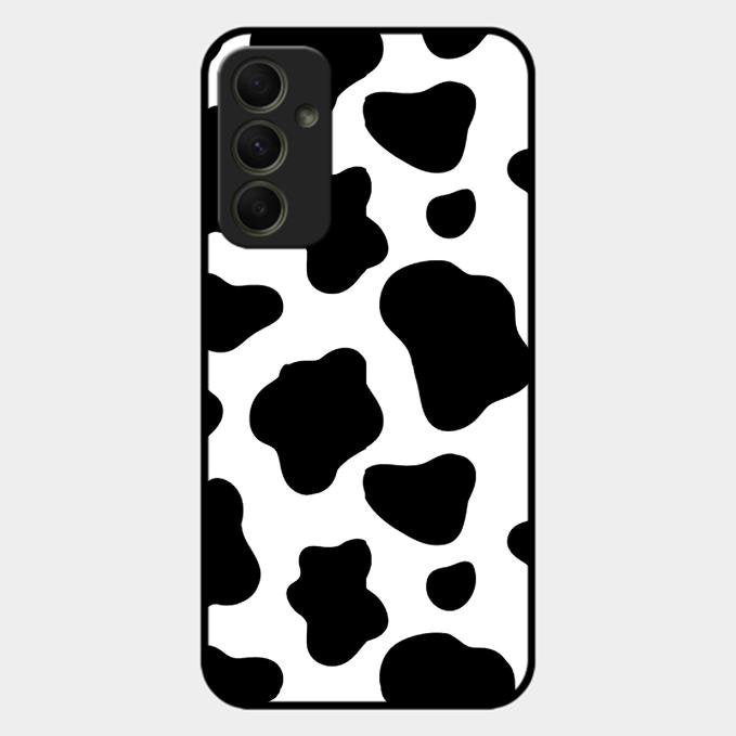 Cow Print Glass Phone Case And Cover For Samsung Galaxy A34 5G