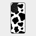 Cow Print Glass Phone Case And Cover For Samsung Galaxy A53 5G