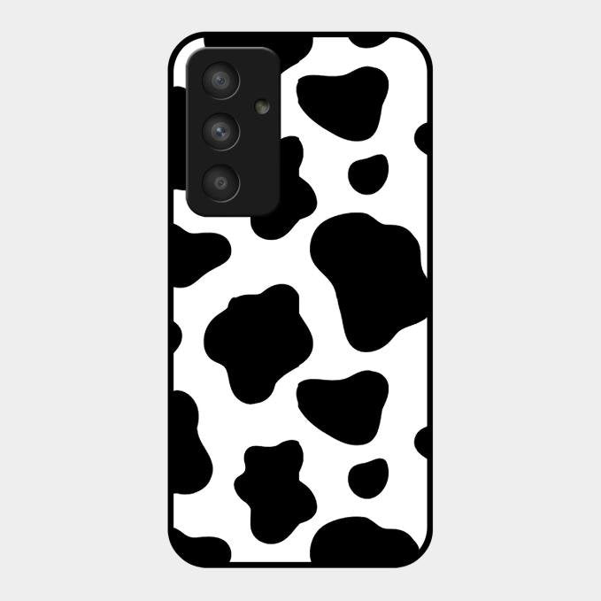 Cow Print Glass Phone Case And Cover For Samsung Galaxy A54 5G