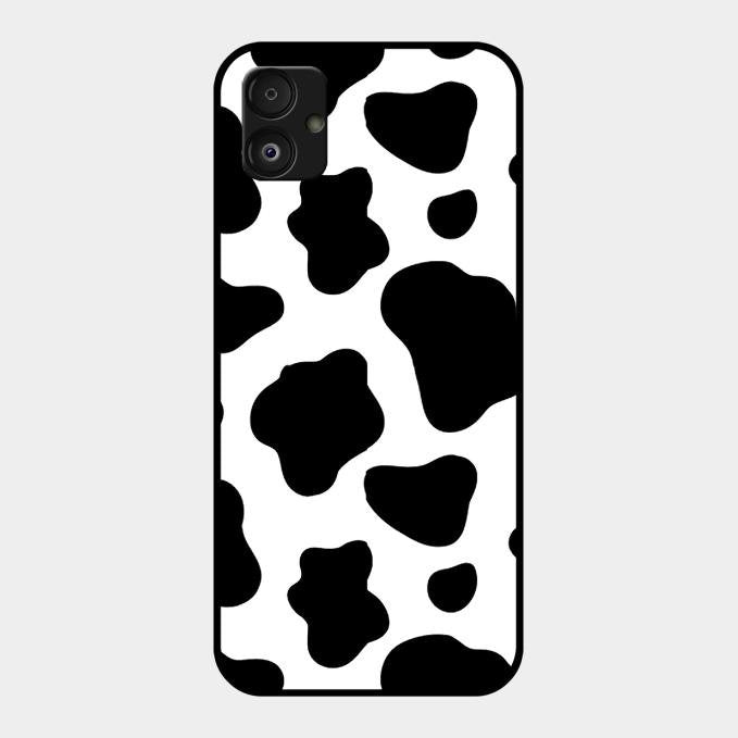 Cow Print Glass Phone Case And Cover For Samsung Galaxy F14 5G