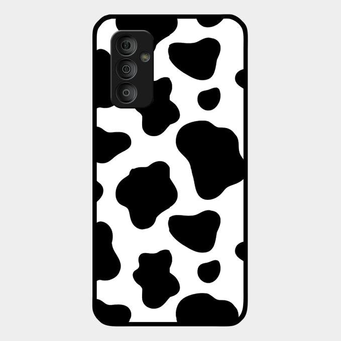 Cow Print Glass Phone Case And Cover For Samsung Galaxy F23 5G
