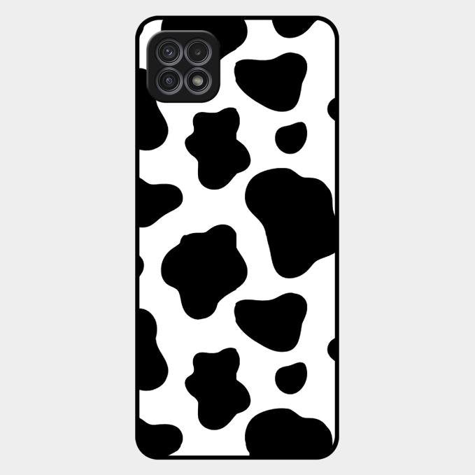 Cow Print Glass Phone Case And Cover For Samsung Galaxy F42 5G