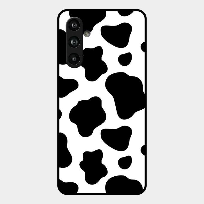 Cow Print Glass Phone Case And Cover For Samsung Galaxy F54 5G