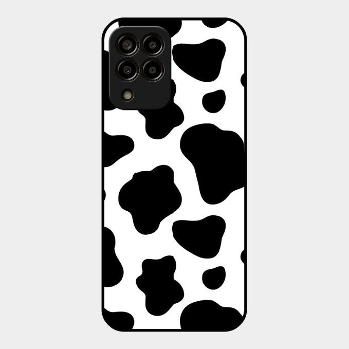 Cow Print Glass Phone Case And Cover For Samsung Galaxy M33 5G