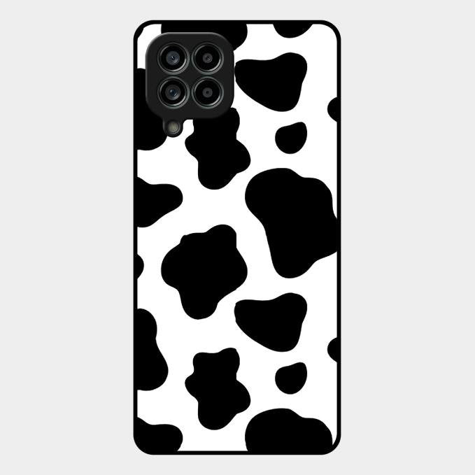 Cow Print Glass Phone Case And Cover For Samsung Galaxy M53 5G