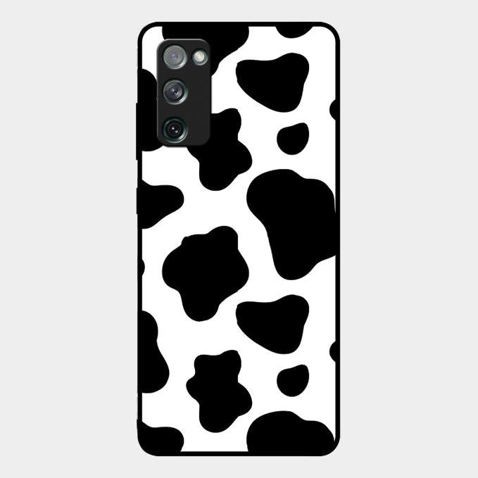 Cow Print Glass Phone Case And Cover For Samsung Galaxy S20 Fe 5G