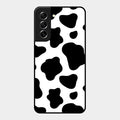 Cow Print Glass Phone Case And Cover For Samsung Galaxy S21 Fe 5G