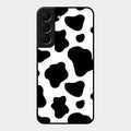 Cow Print Glass Phone Case And Cover For Samsung Galaxy S22 5G