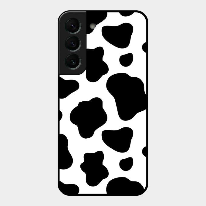 Cow Print Glass Phone Case And Cover For Samsung Galaxy S22 Plus 5G