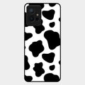 Cow Print Glass Phone Case And Cover For Vivo T1 5G