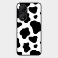 Cow Print Glass Phone Case And Cover For Vivo T2 5G