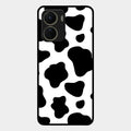 Cow Print Glass Phone Case And Cover For Vivo T2X 5G