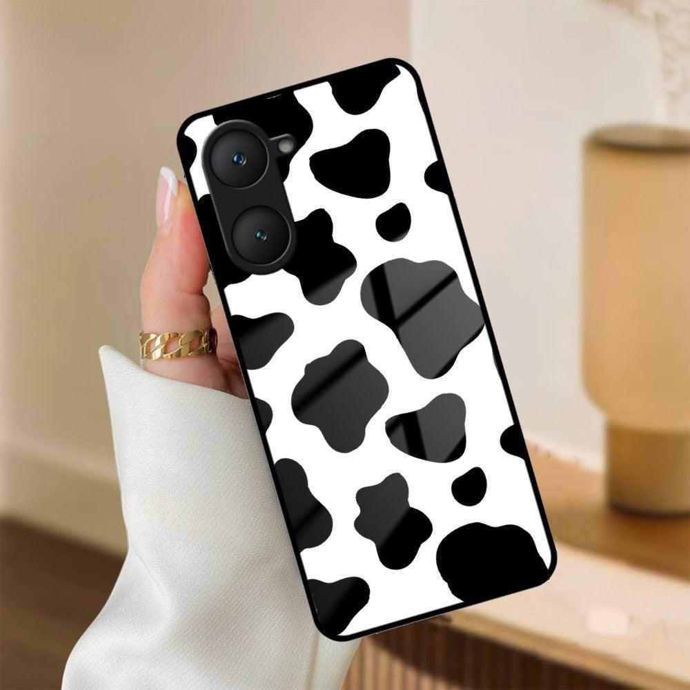 Cow Print Glass Phone Case And Cover For Vivo - ShopOnCliQ