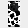 Cow Print Glass Phone Case And Cover For Vivo T4 5G