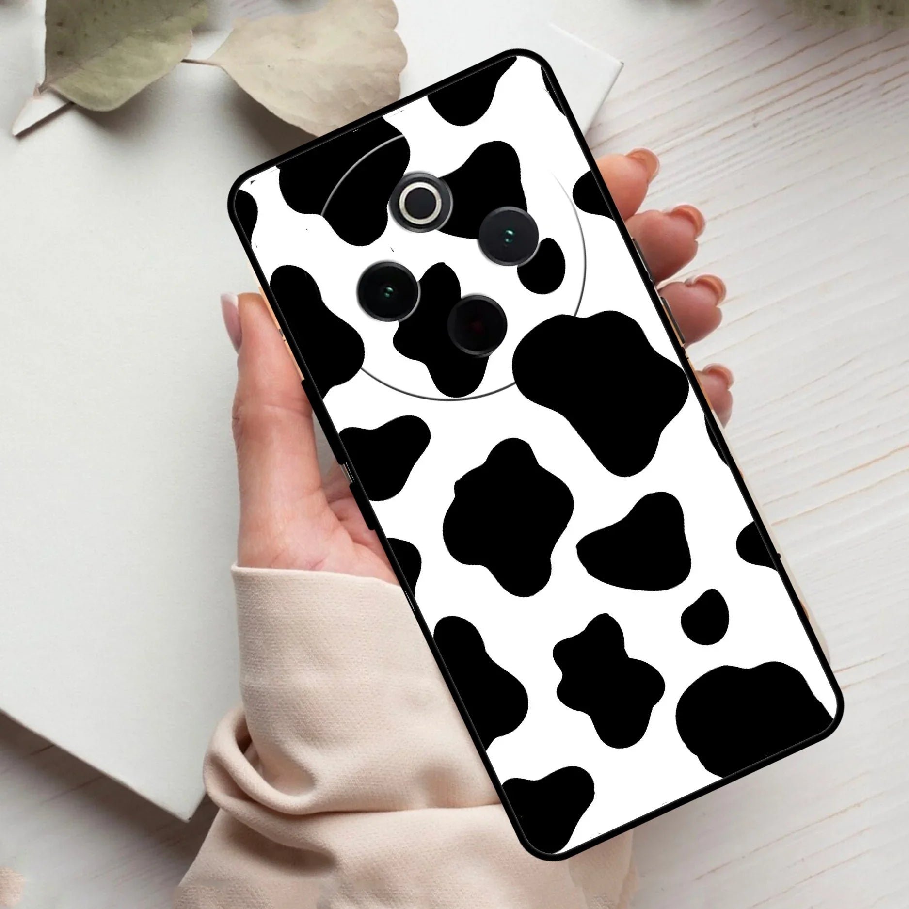 Cow Print Glass Phone Case And Cover For Vivo - ShopOnCliQ