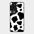 Cow Print Glass Phone Case And Cover For Vivo T4R 5G