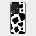 Cow Print Glass Phone Case And Cover For Vivo T4X 5G