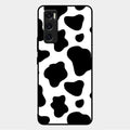Cow Print Glass Phone Case And Cover For Vivo V20 Se
