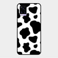 Cow Print Glass Phone Case And Cover For Vivo V20
