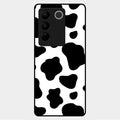 Cow Print Glass Phone Case And Cover For Vivo V27 5G