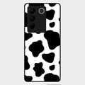 Cow Print Glass Phone Case And Cover For Vivo V27 Pro 5G
