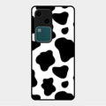 Cow Print Glass Phone Case And Cover For Vivo V30 5G