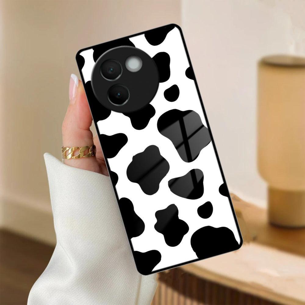 Cow Print Glass Phone Case And Cover For Vivo - ShopOnCliQ
