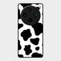 Cow Print Glass Phone Case And Cover For Vivo X100 Pro 5G
