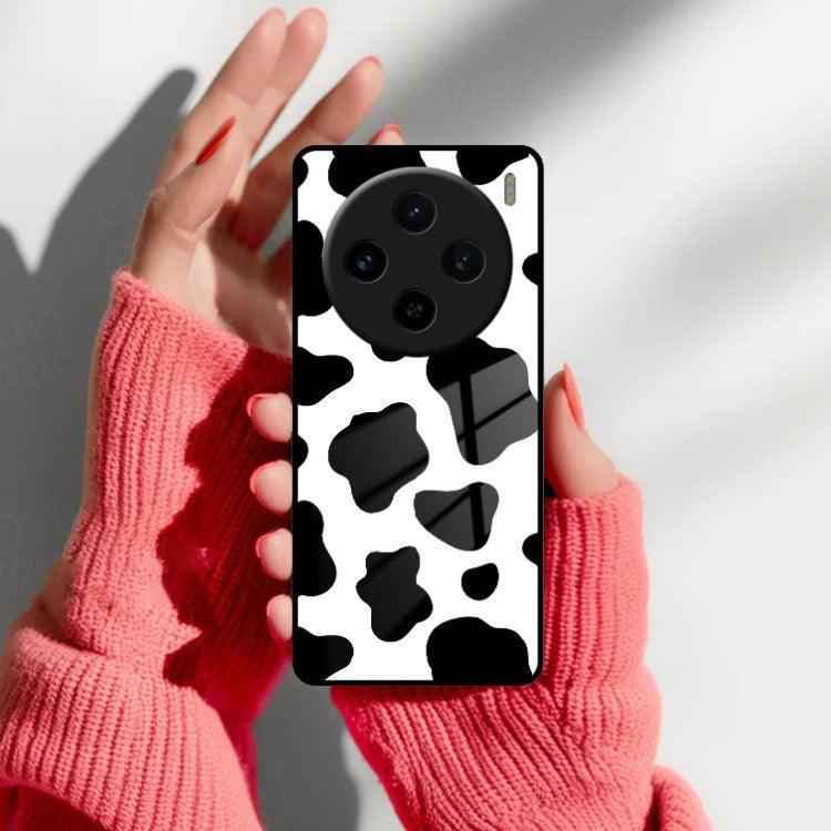 Cow Print Glass Phone Case And Cover For Vivo - ShopOnCliQ