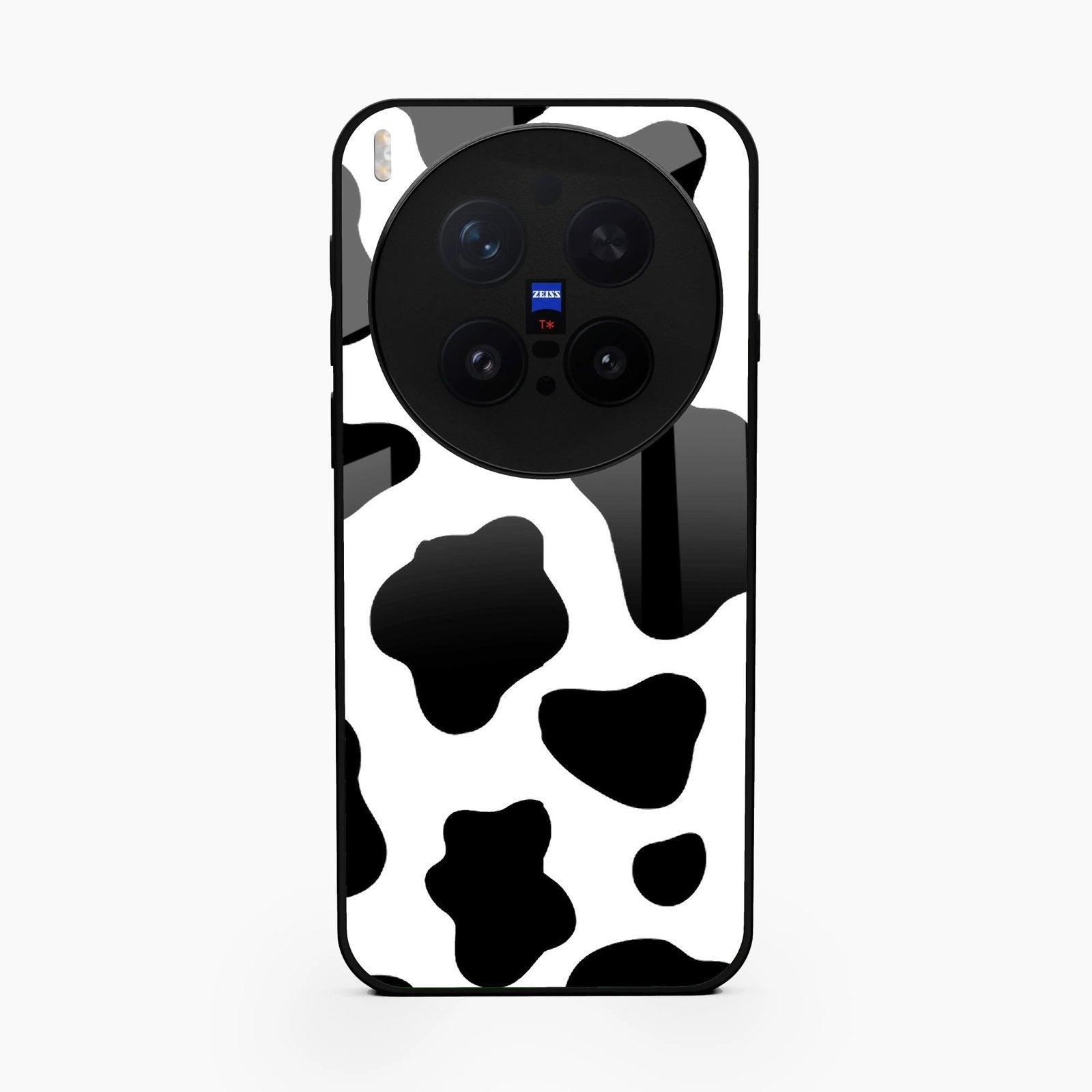 Cow Print Glass Phone Case And Cover For Vivo X300 Pro 5G