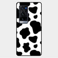 Cow Print Glass Phone Case And Cover For Vivo X60 Pro Plus 5G