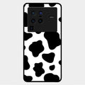 Cow Print Glass Phone Case And Cover For Vivo X80 Pro 5G