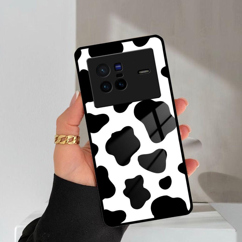 Cow Print Glass Phone Case And Cover For Vivo - ShopOnCliQ
