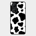Cow Print Glass Phone Case And Cover For Vivo Y100A 5G