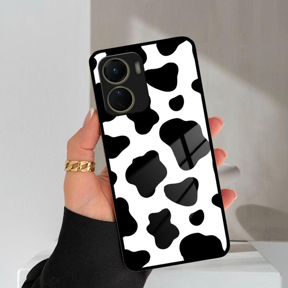 Cow Print Glass Phone Case And Cover For Vivo - ShopOnCliQ