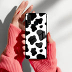 Cow Print Glass Phone Case And Cover For iQOO - ShopOnCliQ