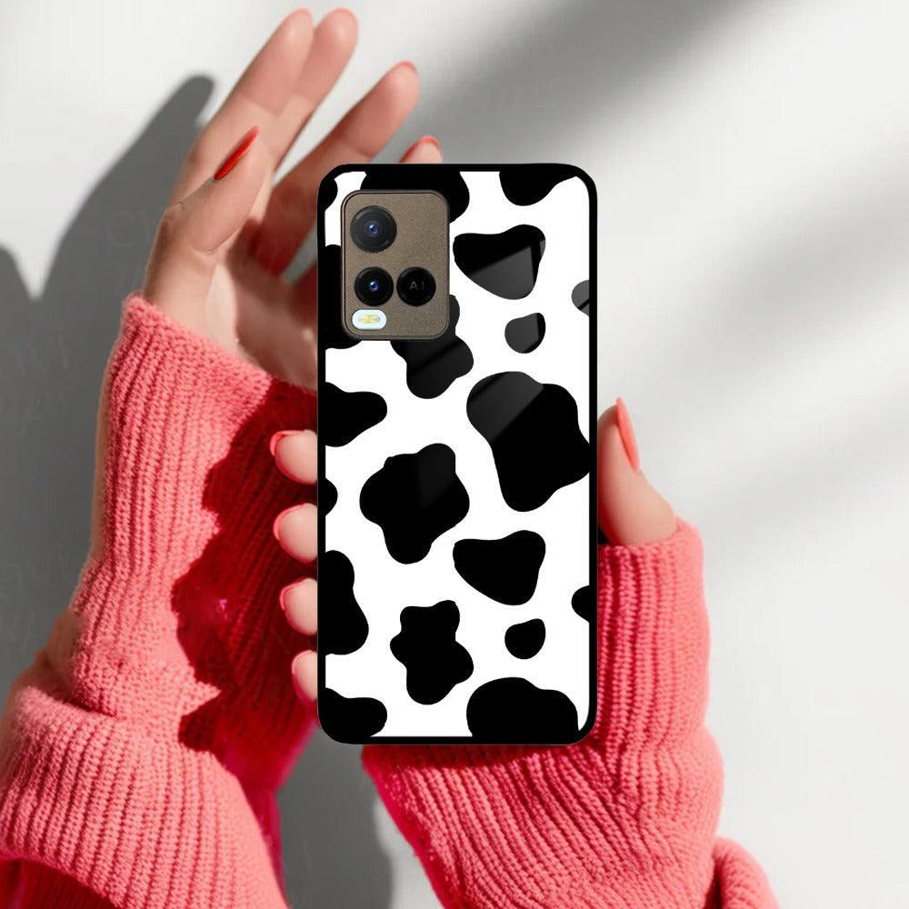 Cow Print Glass Phone Case And Cover For Vivo - ShopOnCliQ