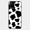 Cow Print Glass Phone Case And Cover For Vivo Y21A