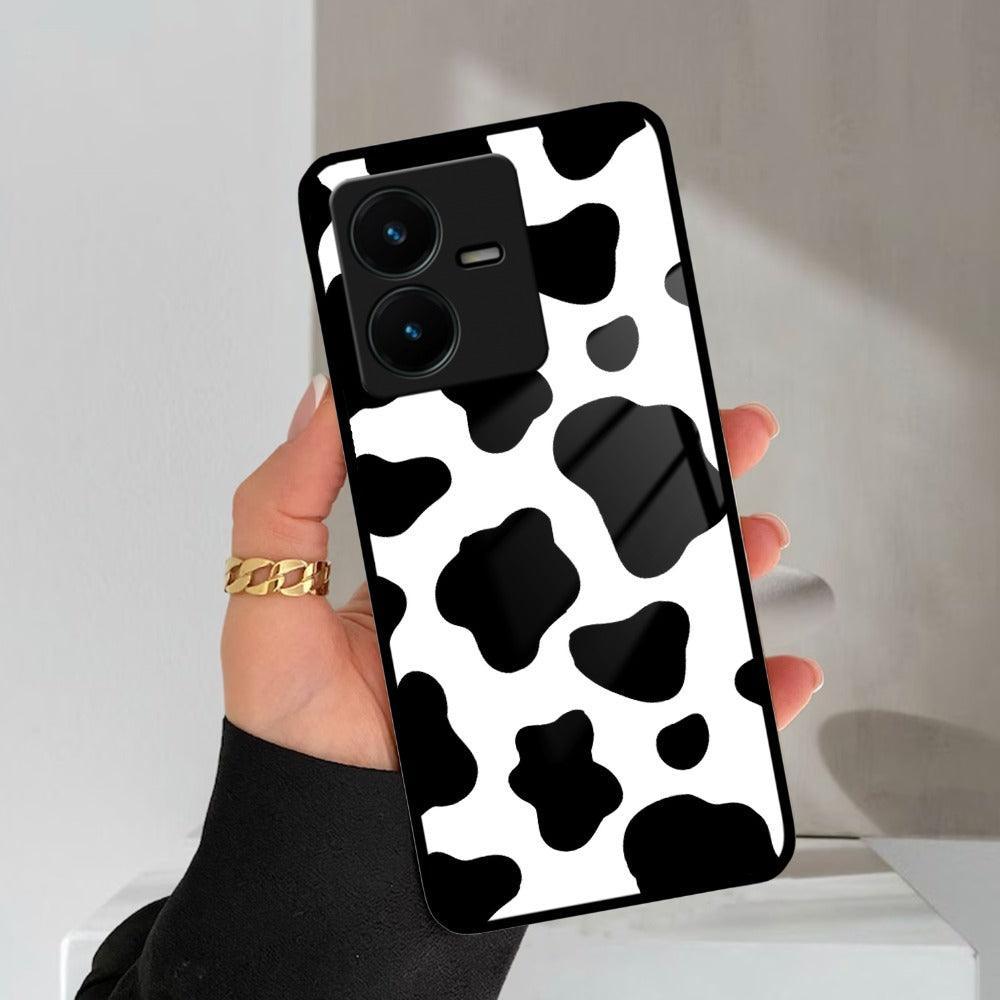 Cow Print Glass Phone Case And Cover For Vivo - ShopOnCliQ