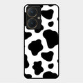 Cow Print Glass Phone Case And Cover For Vivo Y27